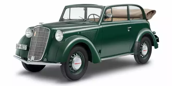 Er war das erste deutsche Großserienfahrzeug mit - Tragender Ganzstahlkarosserie Er war das erste deutsche Großserienfahrzeug mit - Tragender Ganzstahlkarosserie