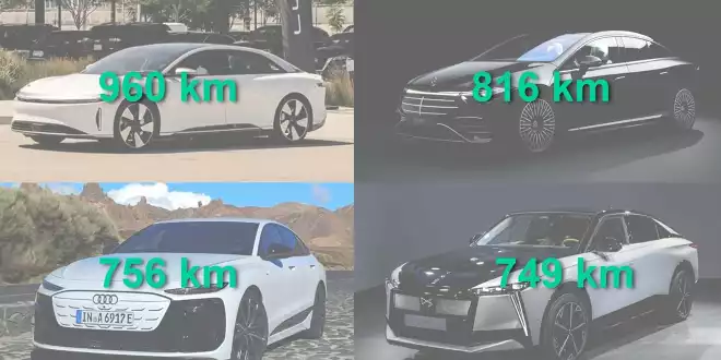 DS N°8, BMW iX Facelift und Volvo ES90 in den Top 10 - Die größten Reichweiten DS N°8, BMW iX Facelift und Volvo ES90 in den Top 10 - Die größten Reichweiten